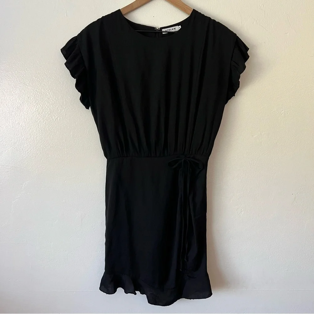 Stelen Conch Kayla Black Cotton Dress